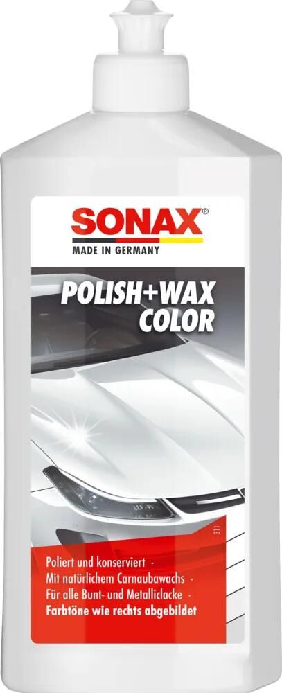 SONAX Autopolitur Politur Wachsfarbe Nanopro Farbpolitur + Wachs weiß