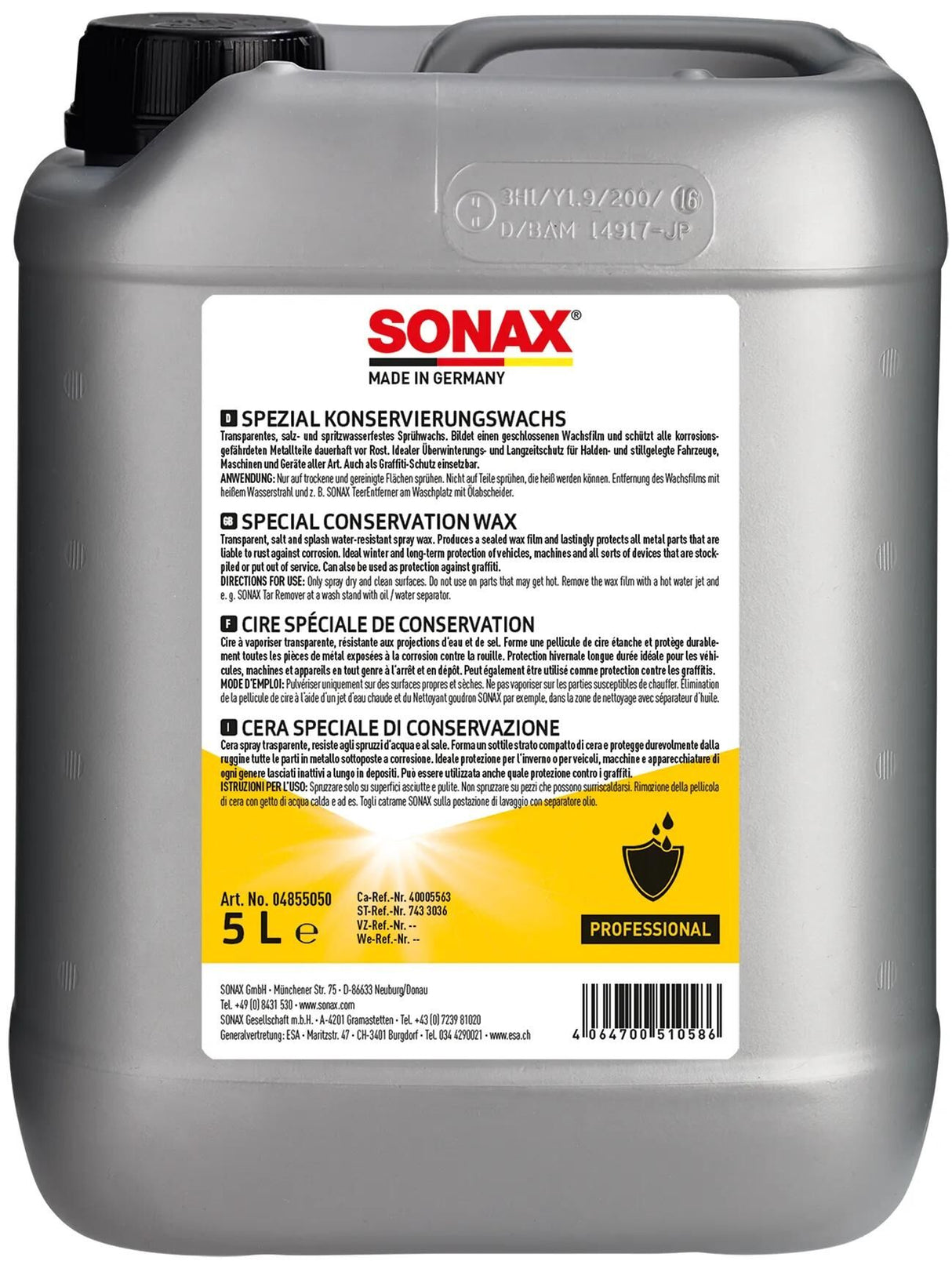 Sonax Korrosionsschutz Spezial-Konservierungswachs Spezial-Konservierungswachs Dose