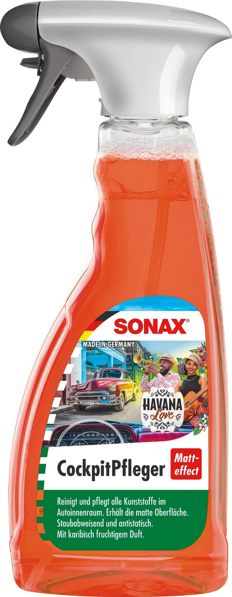SONAX Kunststoffpflegeprodukt Cockpitpflege Matteffekt Cockpitpflege 500 ml Havana Love