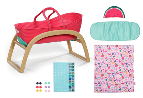 Baby Born Puppenbett 3-in-1-Kinderbett, Reisebett mit kreativen Pins.