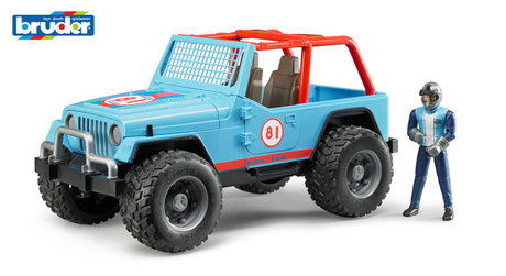 Bruder Jeep Cross-Country-Geländewagen mit Fahrer 1:16 02541