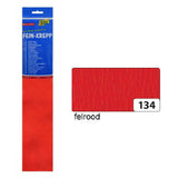 Folia fo-822134 Krepppapier 50 cm x 2,5 m, 10-fach schrumpfbar, rot