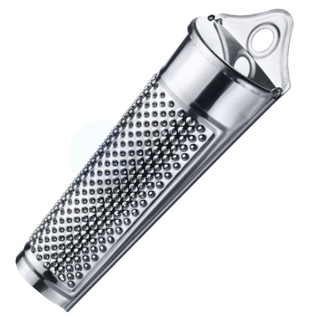 Westmark Muskatnussreibe, mit Aufbewahrungsfach für Muskatnuss, Länge: 15 cm, Edelstahl, Silber, 11532270