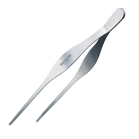 Westmark Küchen- und Servierpinzette, Grillzange, Edelstahl, Länge: 29 cm, Silber, 12762270
