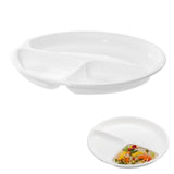 Westmark Mikrowellenteller mit 3 Fächern 25 cm weiß
