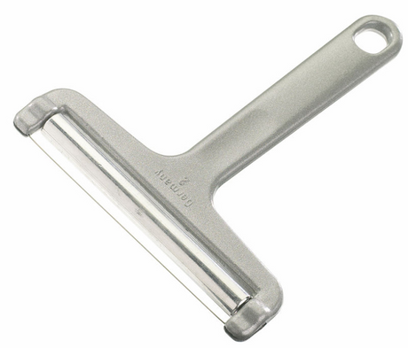 Westmark Käsehobel mit Rolle und Schneiddraht, Edelstahl-Aluminium, Rollenschnitt, Silber, 71002270