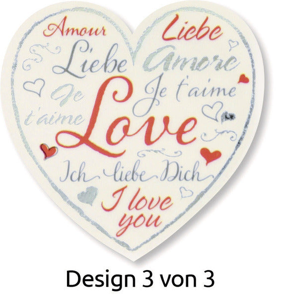 Avery av-56813 Deko-Aufkleberbox, Herzen, 3 Designs