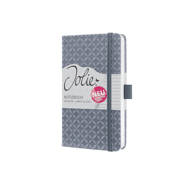 Sigel si-jn126 Notizbuch Jolie Flair, A6, Hardcover, liniert, Gletschergrau, 174 Seiten, 80 g