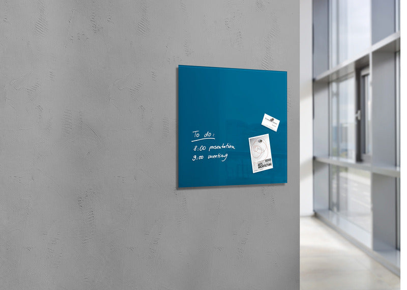 Sigel si-gl252 Glas-Magnettafel Artverum 480x480x15mm Petrolblau