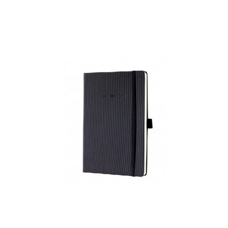 Sigel Notizbuch – Conceptum Pure – A5 – Schwarz – Hardcover – 194 Seiten – 80 Gramm – liniert – SI-CO122