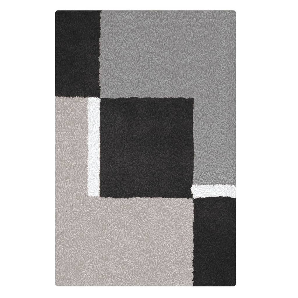 Kleine Wolke Kleine Wolke Badmat Dakota Platinum 55x65 cm grau und schwarz