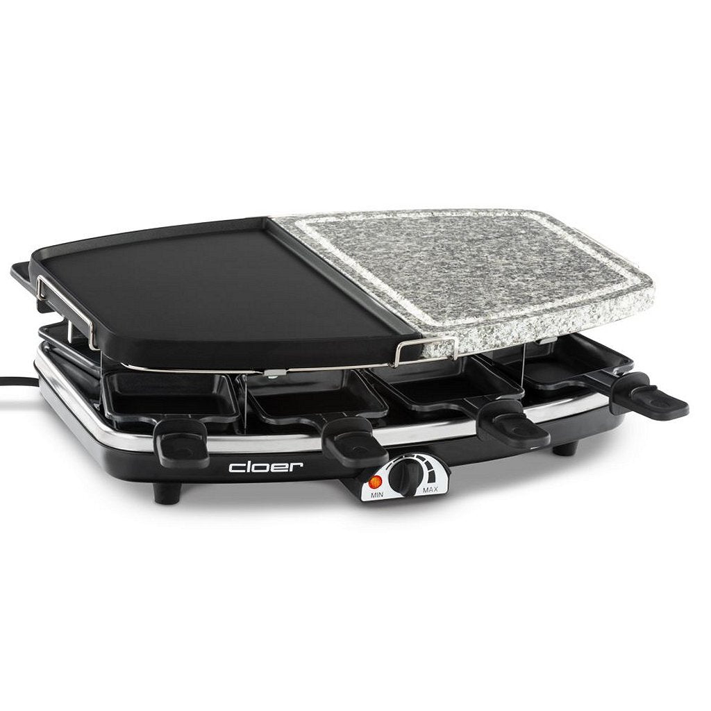 Cloer 6435 Raclettegrill mit Naturstein 1200 W