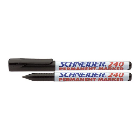 Schneider Marker Maxx 240 permanente Rundspitze schwarz. Karton mit 10 Stück