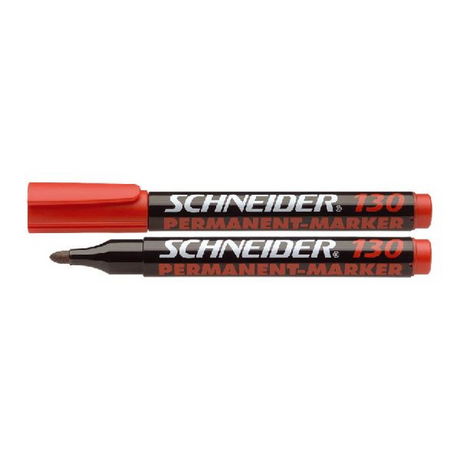 Schneider Schreibgeräte Schneider Permanentmarker - Maxx 130 - runde Spitze - Schreibfarbe rot - Box 10 Stück