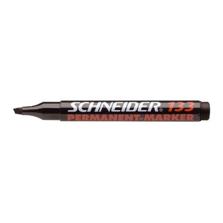 Schneider Schreibgeräte Schneider Permanent Marker - Maxx 133 - Keilspitze - Schwarz - 10 Stück - S-113301-10