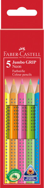 Faber Castell FC-110994 Buntstift-Jumbo-Griffetui, 5 Farben