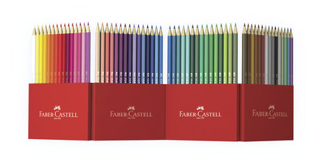 Faber Castell FC-111260 Buntstift Faber-Castell Castle sechseckiges Federmäppchen aus Pappe 60 Stück