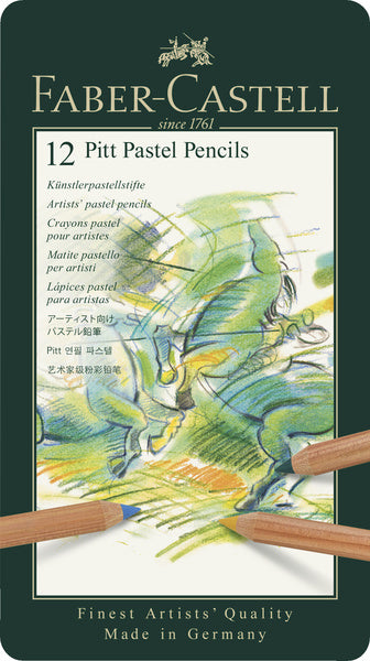 Faber Castell FC-112112 Pastellstift Faber-Castell Pitt Metalletui mit 12 Stück