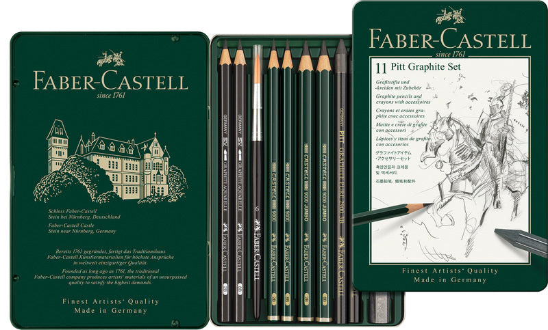 Faber Castell FC-112972 Graphit-Set Faber-Castell Pitt 11-teilig