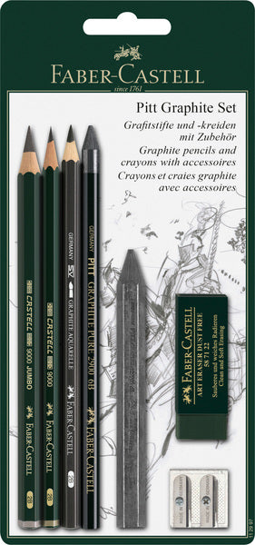 Faber Castell FC-112997 Bleistiftset Faber-Castell Pitt Graphit 7-teilig auf Blister