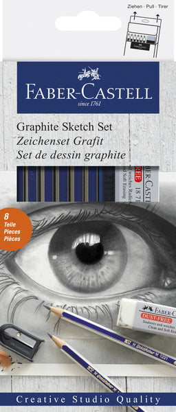 Faber-Castell FC-114000 Graphit-Set Faber-Castell Goldfaber 8-teilig