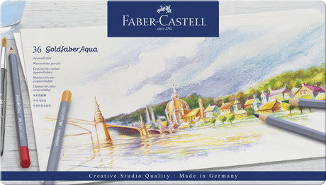 Faber Castell FC-114636 Aquarell-Buntstift Faber-Castell Goldfaber Federmäppchen 36-teilig