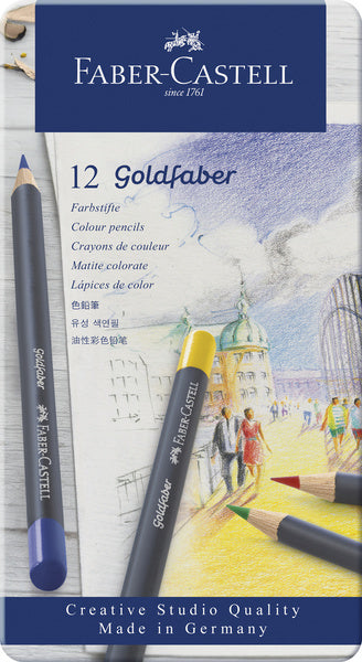 Faber-Castell Goldfaber Buntstifte – Dose 12 Stück – fc-114712