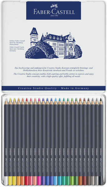 Faber Castell FC-114724 Buntstift Faber-Castell Gold Faber Federmäppchen mit 24 Stück
