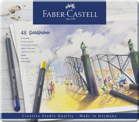 Faber Castell FC-114748 Buntstift Faber-Castell Gold Faber Federmäppchen mit 48 Stück