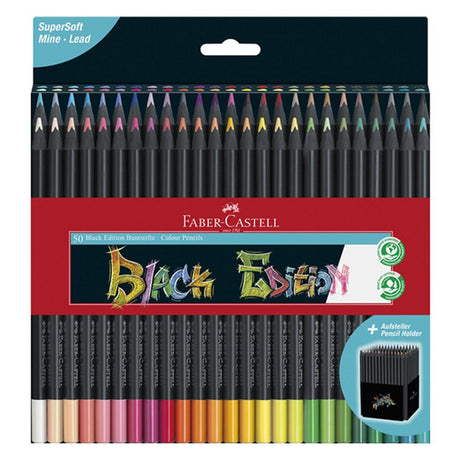 Faber-Castell Buntstifte – Black Edition – 50 Stück – fc-116450