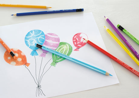 Faber-Castell Buntstifte – mit Radiergummi – radierbar – 12 Stück – fc-116612