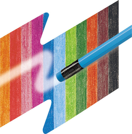 Faber-Castell Buntstifte – mit Radiergummi – radierbar – 12 Stück – fc-116612