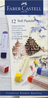 Faber Castell fc-128312 Pastellkreide Creative Studio Soft Pastel 12-teiliges Federmäppchen