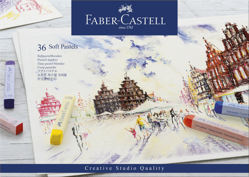 Faber Castell fc-128336 Pastellkreide Creative Studio Soft Pastel 36-teiliges Federmäppchen