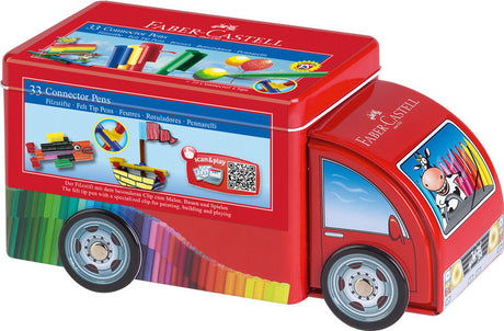 Faber Castell FC-155533 Filzstiftverbinder 33-teilig mit 10 Clips im LKW