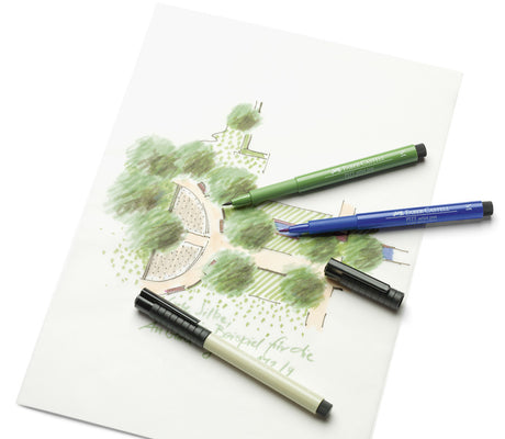Faber Castell FC-167398 Zeichenstift Pitt Artist Pen 251 Silber