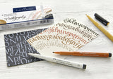 Faber Castell FC-167508 Pitt Artist Pen Kalligraphie-Set, 8 Stifte