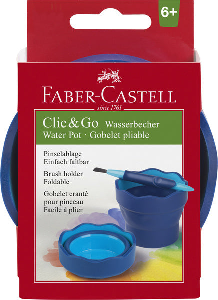 Faber Castell FC-181510 Wasserbecher Clic Go Blau