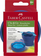 Faber Castell FC-181510 Wasserbecher Clic Go Blau