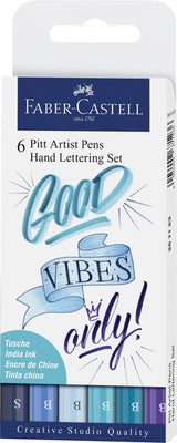 Faber-Castell FC-267123 Zeichenstift Faber-Castell Pitt Artist Pen Lettering Set 6x