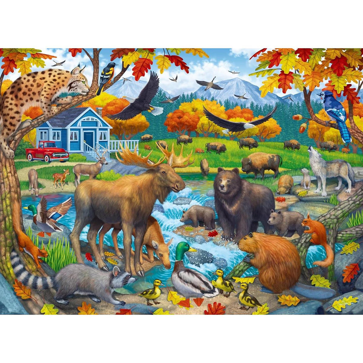 Ravensburger – Wildtiere sammeln – Kinderpuzzle – 150 Teile