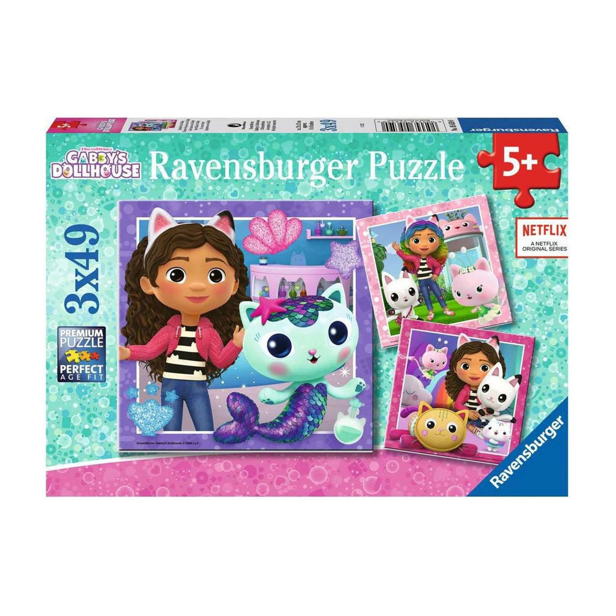 Ravensburger Puzzle Gabbys Puppenhaus – Puzzle – 3x49 Teile