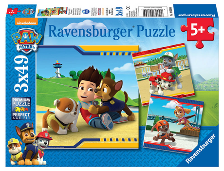 Ravensburger Puzzle Paw Patrol: Helden mit Fell – 3x49 Teile – Kinderpuzzle