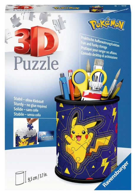 Pokémon Ravensburger 3D-Puzzle - Bleistiftbox - 54 Teile.