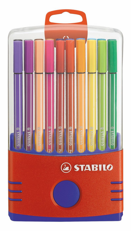 Stabilo Pen 68 - Filzstift - Colorparade - Set à 20 Stück - Rot