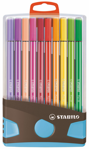 Stabilo Filzstift 68 Colorparade Anthrazitblau, Box à 20 Stück