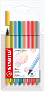 Stabilo Pointmax Pastell-Federmäppchen mit 8 Fineliner-Farben