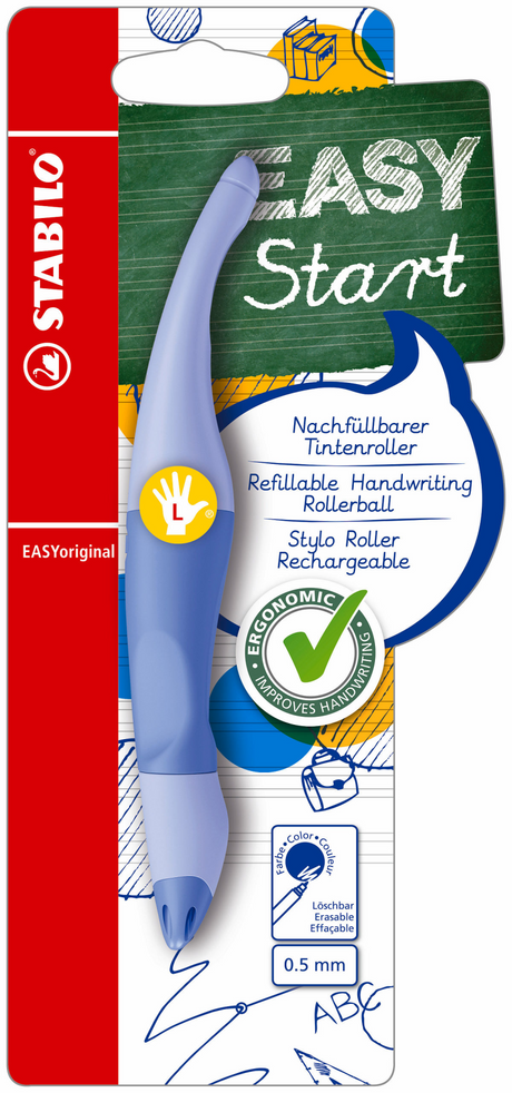 Stabilo easyoriginal Tintenroller für Linkshänder, luftiges Blau