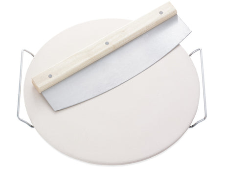 Leifheit 3159 Pizzastein rund mit Messer