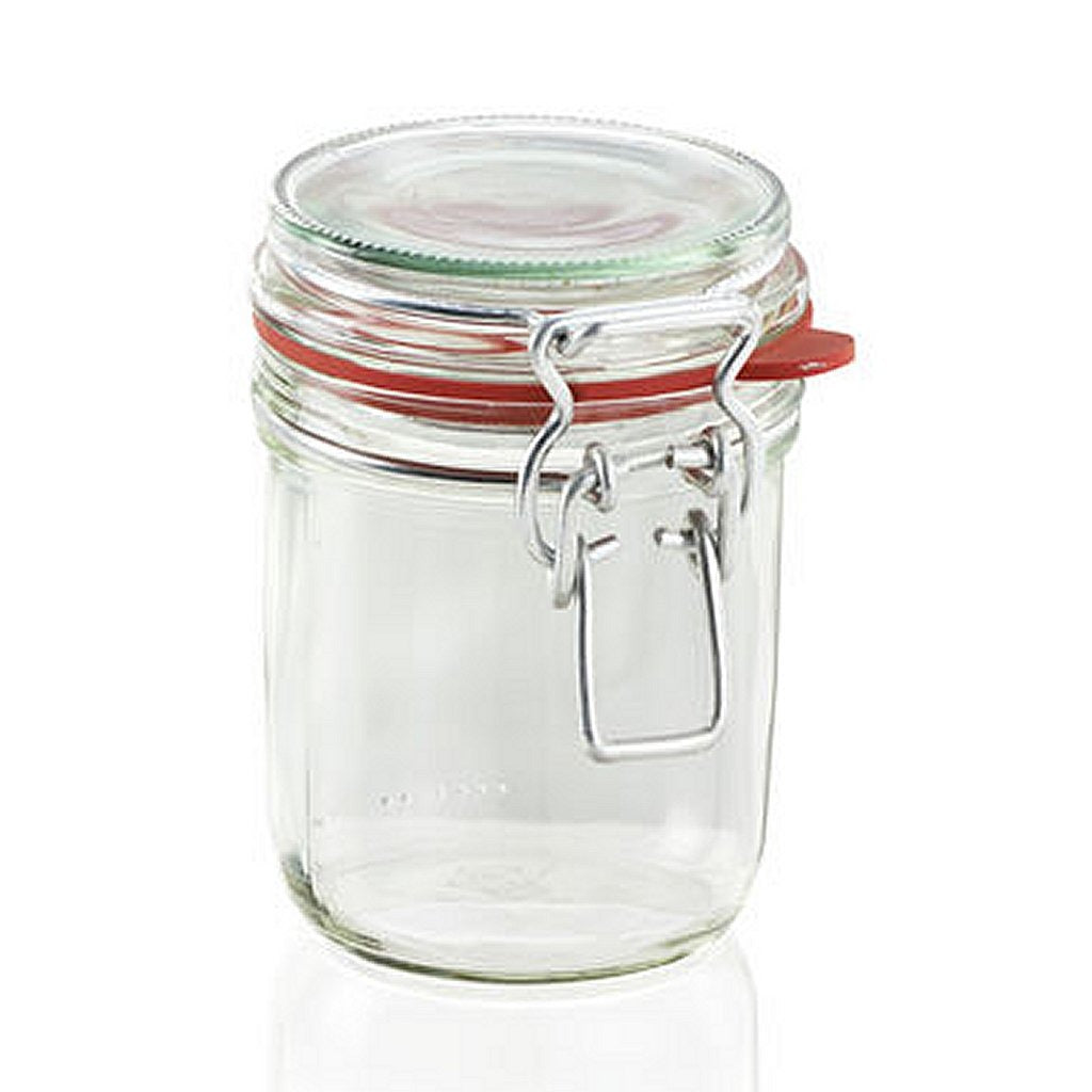 Leifheit 3192 Einmachglas mit Bügelverschluss 370 ml Glas Edelstahl